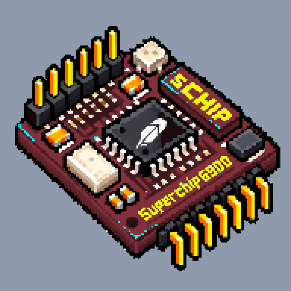 Quantum Superchip Oxblood chip #0015