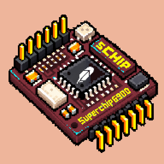 Quantum Superchip Oxblood chip #0018