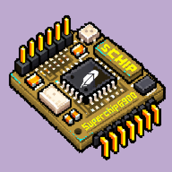 Quantum Superchip Brass chip #0040