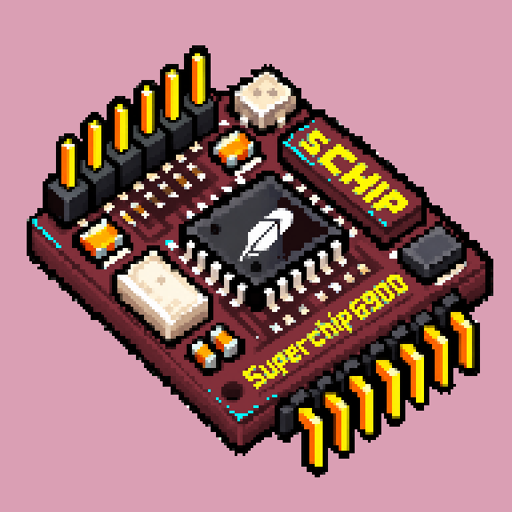 Quantum Superchip Oxblood chip #0044